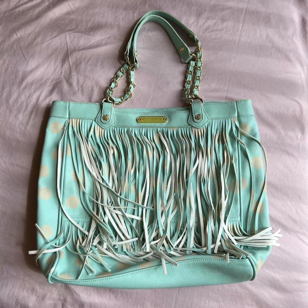 BETSEY JOHNSON POLKA DOT SHOULDER BAG 🤍